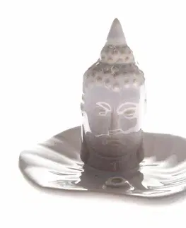 Svietniky Keramický stojan na vonné tyčinky Budha kvet, 10,5 x 9 x 10,5 cm