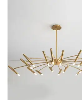 Svietidlá Redo 01-2776 - Luster na tyči RAYEN 16xG9/10W/230V bronz 01-2776