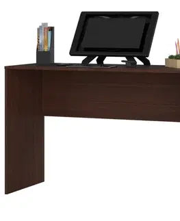 Písacie stoly Moderný písací stôl JIRÍ120, wenge