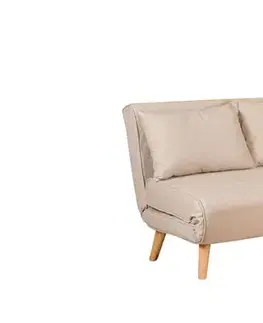 Pohovky a gauče Dvojmiestna rozkladacia pohovka Folde 2-Seater - Cream