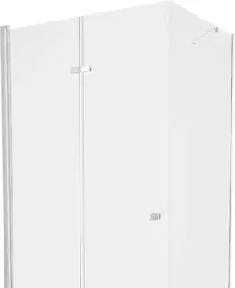Vane MEXEN/S - Lima sprchový kút zalamovacie dvere 120 x 90, transparent, chróm + Flat čierna vanička so sifónom 856-120-090-01-00-4070