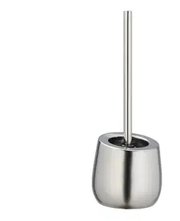 Svietidlá WENKO 24140100 - WC kefa BADI 13,5x38 cm strieborná 24140100