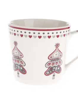 Hrnčeky a šálky Vianočný porcelánový hrnček Stromček, 400 ml