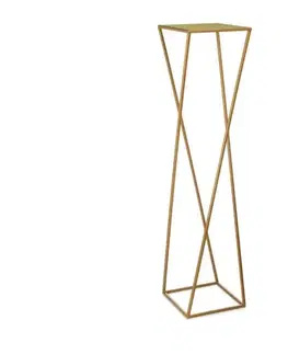 Stojany na kvetiny HowHomely Stojan na kvety 100x24 cm zlatá 10-1365-1-100-zloty