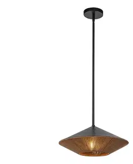 Svietidlá Elstead Alora Mood ALM-DAPHNE-P-L-MB - Luster na tyči DAPHNE 1xE27/60W/230V pr. 38,1 cm ALM-DAPHNE-P-L-MB