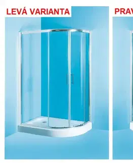 Sprchovacie kúty OLSEN SPA - Sprchovací asymetrický kút s vaničkou IBIZA II - Farba rámu zásteny - Hliník chróm, Rozmer A - 120, Rozmer B - 80, Smer zatváranie - Pravé (DX), Výplň - Číre bezpečnostné sklo - 5 mm OLBIBI212P