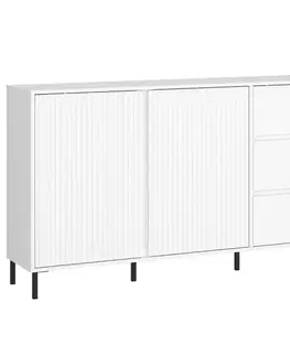 Komody do spálne Komoda Avenale AVEK01 U008 2D3S biela/biela alpský
