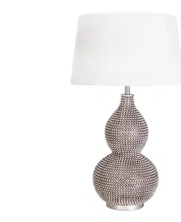 Lampy ByRydens 4001840-6508 - Stolová lampa LOFTY 1xE27/5W/230V biela/strieborná 4001840-6508