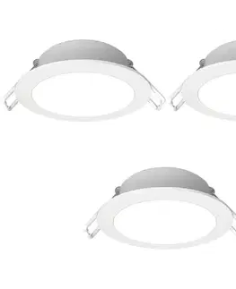 Svietidlá  B.V.  - SADA 3x LED kúpeľňové podhľadové svietidlo LED/4,8W/230V IP65 biela B10405QA4