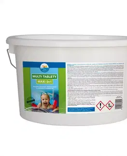 Chlór do bazénov Tablety multi maxi 5v1 5kg