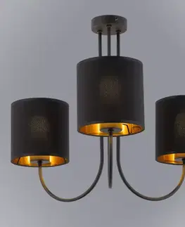 Lampy do obývačky Luster Torens black 4594 LW3