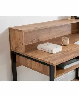 Konferenčné stolíky Pracovný stôl Kemo Walnut and Black