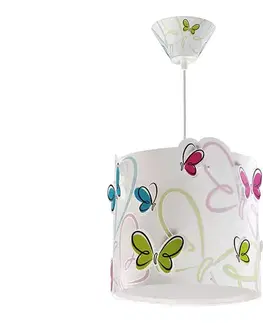Svietidlá Dalber 62142 - Detský luster BUTTERFLY 1xE27/60W/230V 62142M