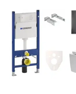 Záchody Cenově zvýhodněný závěsný WC set Geberit do lehkých stěn / předstěnová montáž + WC SAT Brevis SIKOGES7W71S SIKOGES7W71S