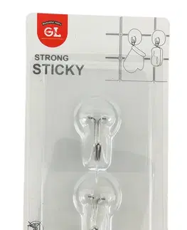 Háčiky MAKRO - Sada háčikov 2ks, umelá hmota / oceľ