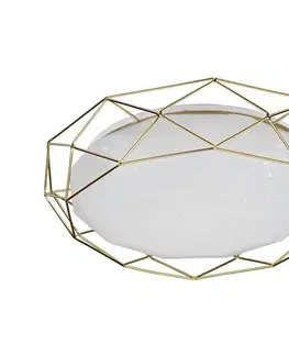 Svietidlá  LED Stropné svietidlo SVEN LED/24W/230V zlatá 98-66312