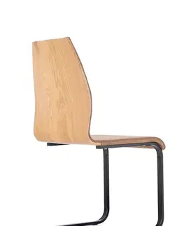 Jedálenské stoličky HALMAR K265 jedálenská stolička hnedá / dub zlatý