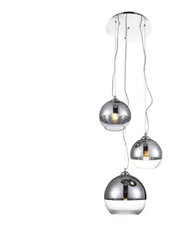 Svietidlá Azzardo  - Luster na lanku BALL 3xE27/40W/230V guľatý 