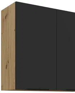 Kuchynské skrinky visiace Kuchynská skrinka Aria-Bl/Ar Anti Fingerprint 80g-72 2f