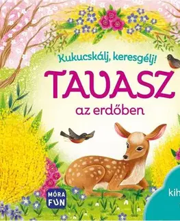 Leporelá, krabičky, puzzle knihy Kukucskálj, keresgélj! Tavasz az erdőben