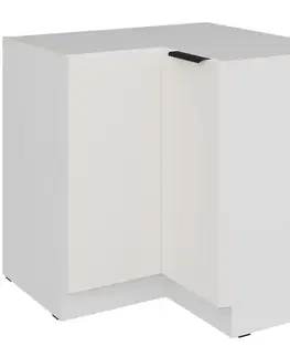 Kuchynské skrinky stojace Kuchynská skrinka Aria-Wh/Wh Anti Fingerprint 90x90 Dn 2f Bb
