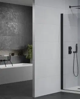 Vane MEXEN/S - Pretória sprchovací kút 100x100, transparent, čierna + sprchová vanička vrátane sifónu 852-100-100-70-00-4010B