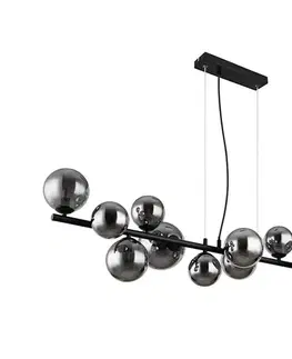 Svietidlá Globo 56133-13H - LED Luster na lanku RIHA 13xG9/3,5W/230V dymová/čierna 56133-13H