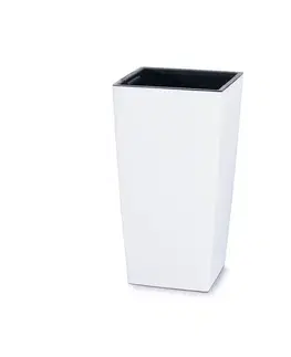 Kvetináče a truhlíky NABBI DURS140 plastový kvetináč 14 cm biela