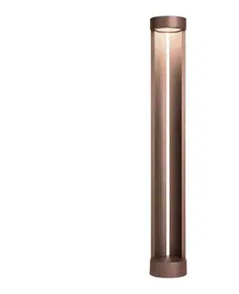 Záhradné lampy Redo 90366 - vonkajšie LED svietidlo ZEUS, 11,5 W, 230 V, 3000 K, 75 cm, IP54, hnedé 90366