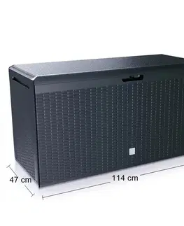 Záhradné úložné boxy NABBI MBRP290 záhradná truhlica 290 l antracit