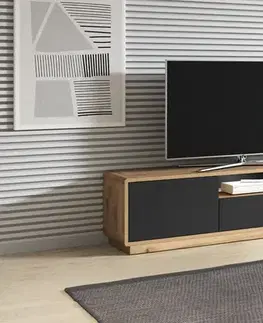 TV stolíky TV stolík ARTON 39 taurus/čierny mat