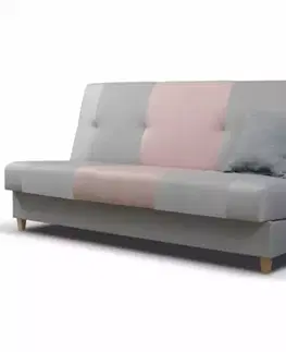 Pohovky na spanie Sedačka Twist ružový