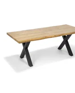 Konferenčné stolíky Jedálenský stôl TIMBER CROSS 200, prírodný dub