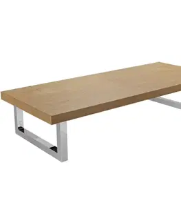 Kúpeľňový nábytok CERANO - Doska pod umývadlo Navira Pro + 2 konzoly pod dosku - dub medový - 60x46x3,6 CER-606090