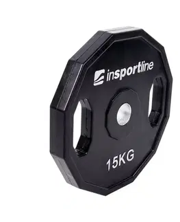 Závažia k činkám Pogumovaný kotúč inSPORTline Ruberton 15 kg 30 mm