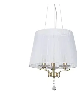 Svietidlá Ideal Lux - Luster na lanku PEGASO 3xE14/28W/230V pr. 40 cm zlatá 197715