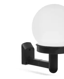 Svietidlá  LED Solárne nástenné svietidlo LED/1,2V 40mAh IP44 čierna 11710