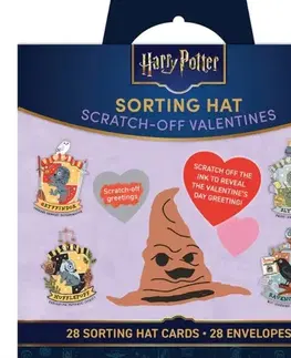 Pre deti a mládež - ostatné Harry Potter: Sorting Hat Scratch-Off Valentines - Editions Insight