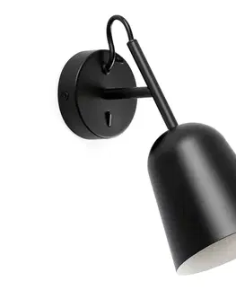 Svietidlá FARO Barcelona FARO 28257 - Nástenná lampa STUDIO 1xE14/8W/230V čierna 28257