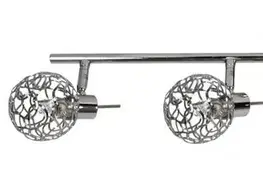 Stropná svetla Stropné svietidlo s chrómovým opleteným tienidlom 4x40W G9 Puzzle