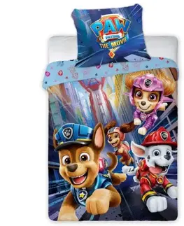 Detské obliečky Obliečky Disney Labková patrola Paw patrol do postieľky 135x100cm+40x60cm Faro Tiahome