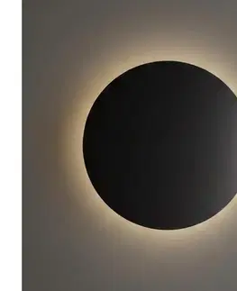 LED osvetlenie Ideal Lux - LED vonkajšie nástenné svietidlo PUNTO LED/16W/230V CRI priemer 30 cm IP54 čierne 328577