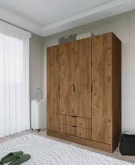 Šatňové skrine Šatníková skriňa 1600-046 - Walnut