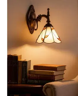 Svietidlá BRILAGI - Tiffany vitrážové nástenné svietidlo FOLIA 1xE14/40W/230V BRW-B015A