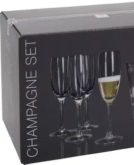 Poháre MAKRO - Kalich na šampanské 4ks a nádoba na ľad