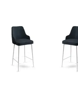 Barové stoličky Bar Stool Set (2 Pieces) Enox - Anthracite, White