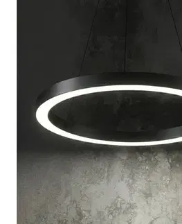 Svietidlá Ideal Lux - LED Luster na lanku ORACLE LED/35W/230V 3000K pr. 70 cm CRI 90 čierna 222110