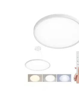 Svietidlá  WO8023 - LED stropné prisadené/závesné svietidlo LED/50W/230V 3000-6500K + diaľkové ovládanie WO8023