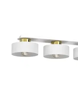Svietidlá  Stropné svietidlo MARTI 3xE27/15W/230V biela/zlatá 9847