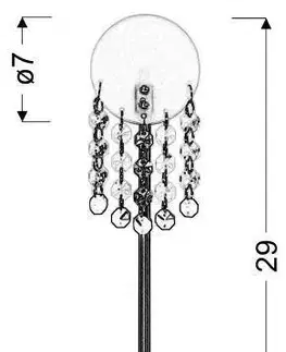 Stolové lampy Stolová lampa Luxor z matného niklového skla